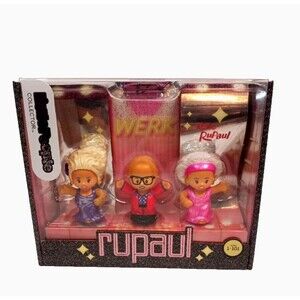 Little People Collector Rupaul Special Edition 3 Figure Set Fisher Price New
